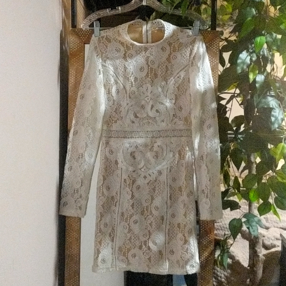 Size small charlotte russe white lace dress